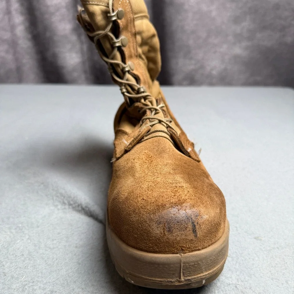 Belleville AFSTC Coyote Brown Steel Toe Military Flight Boots Mens 12R USA Made